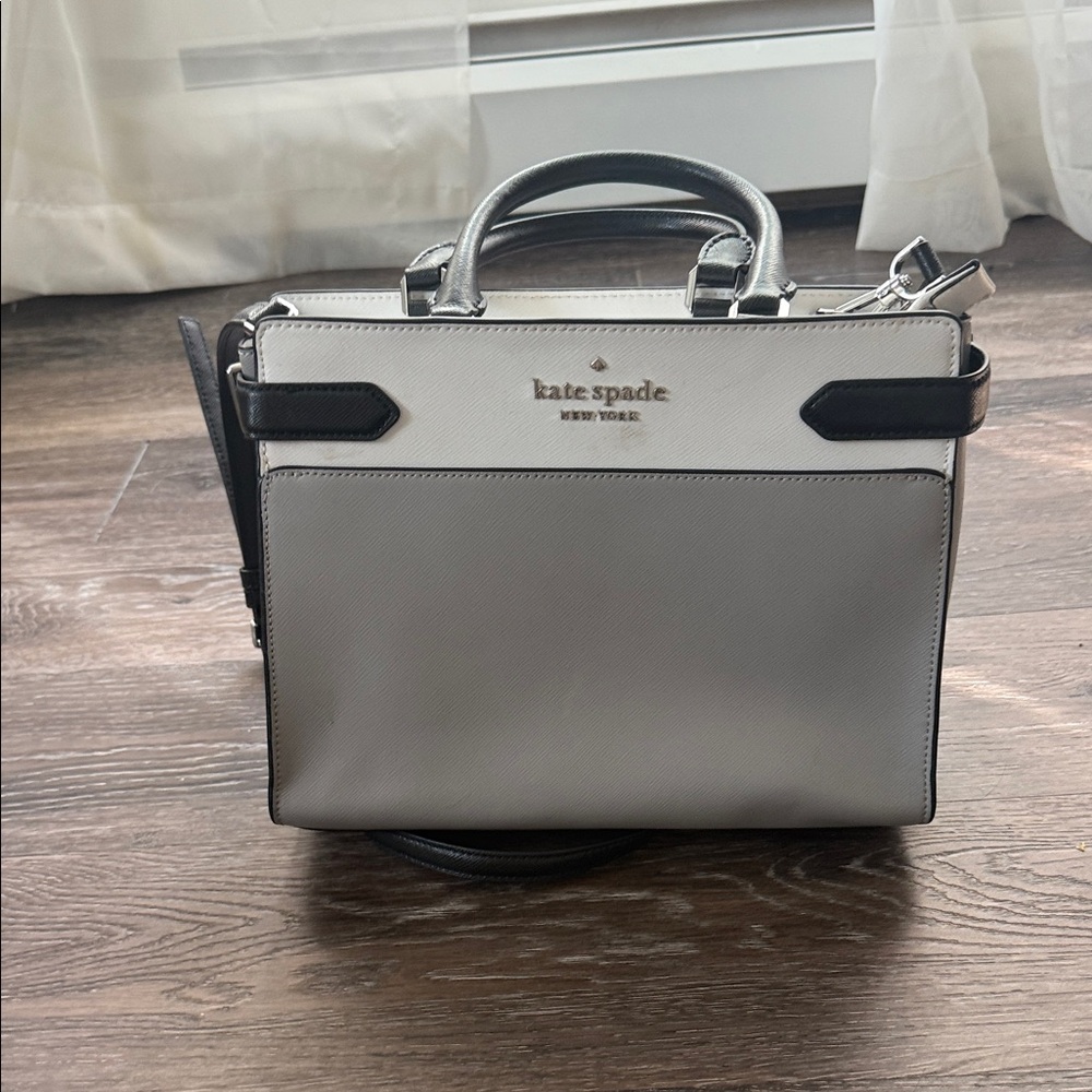 Kate Spade Elegant Black and Gray Satchel